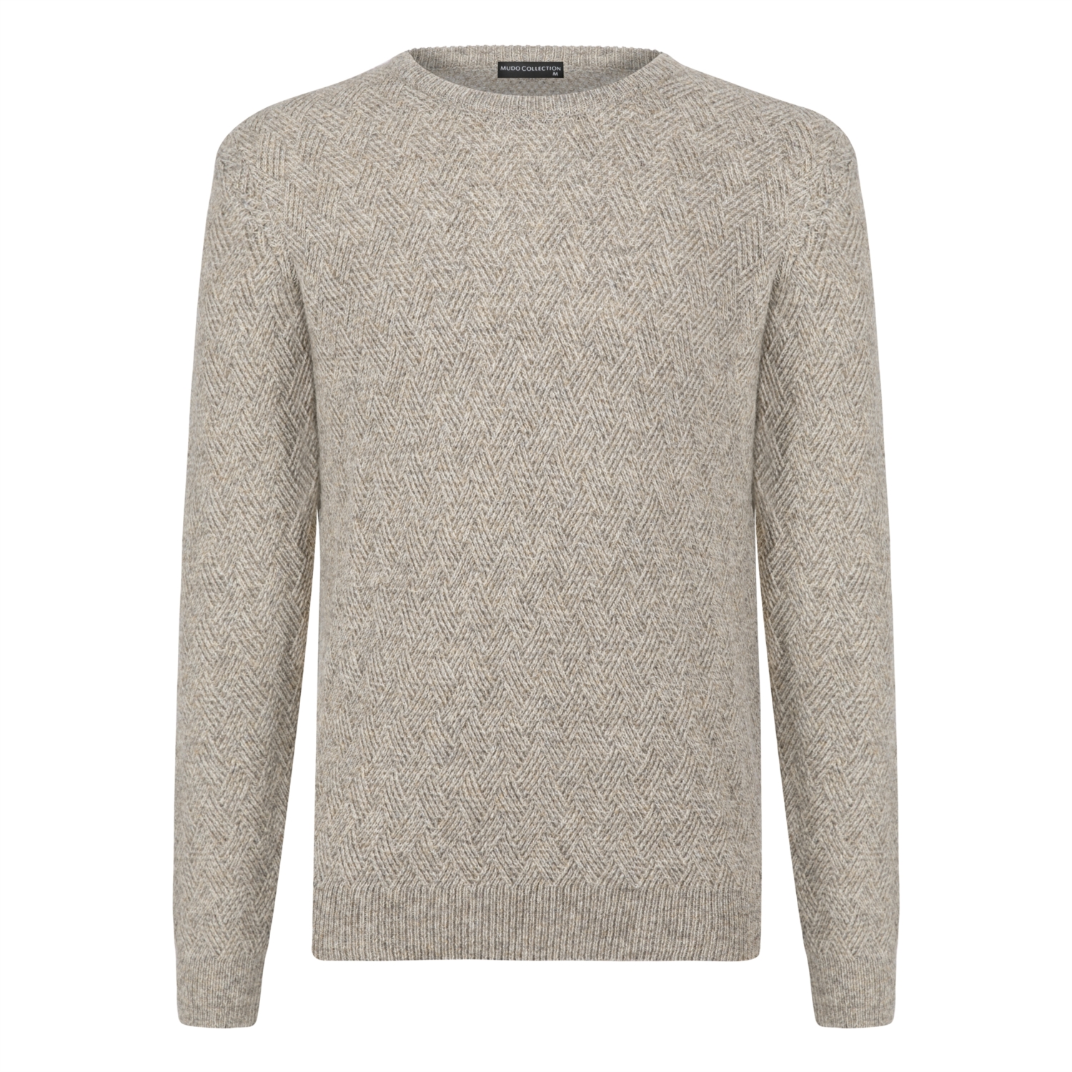 ÖRGÜ DESENLİ YUVARLAK YAKA KAZAK