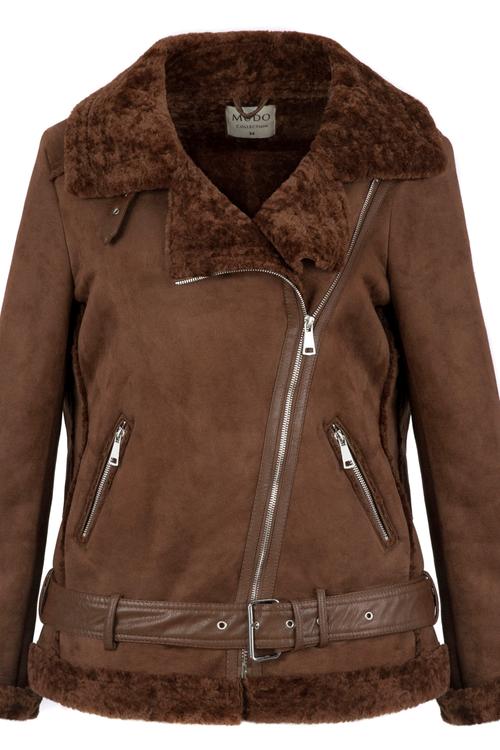  KÜRK YAKA BİKER MONT