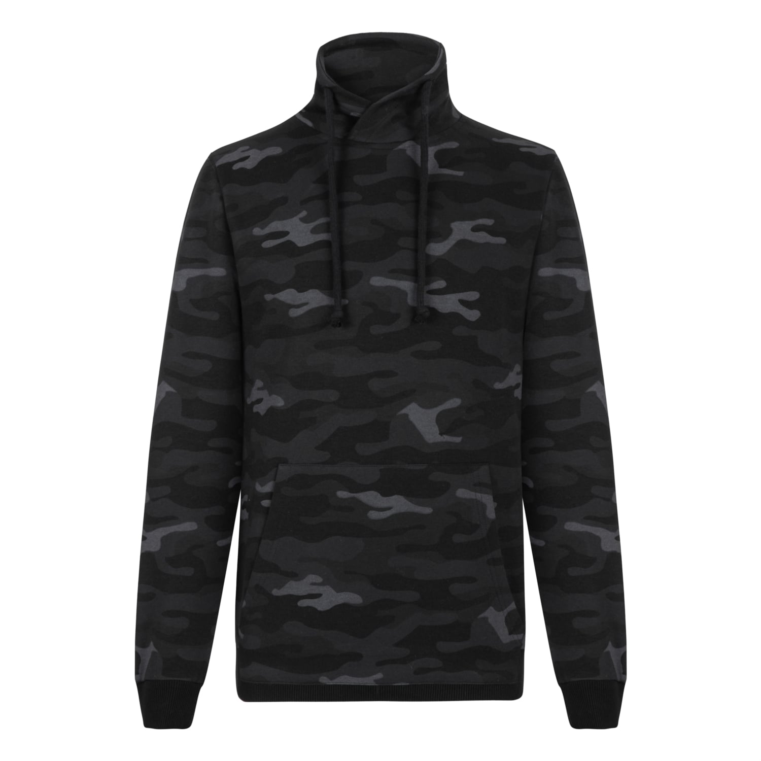 KAMUFLAJ DESENLİ DİK YAKA SWEATSHIRT