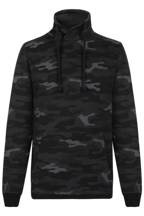  KAMUFLAJ DESENLİ DİK YAKA SWEATSHIRT