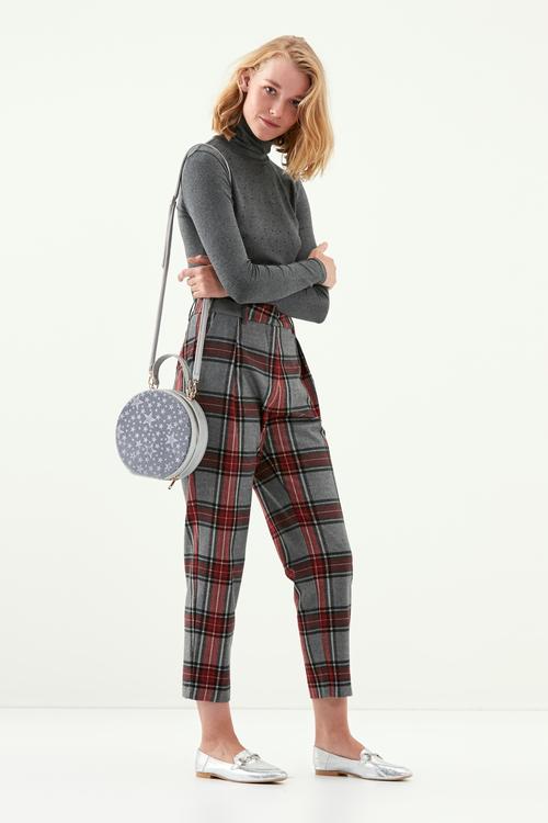  EKOSE DESENLİ HAVUÇ PANTOLON