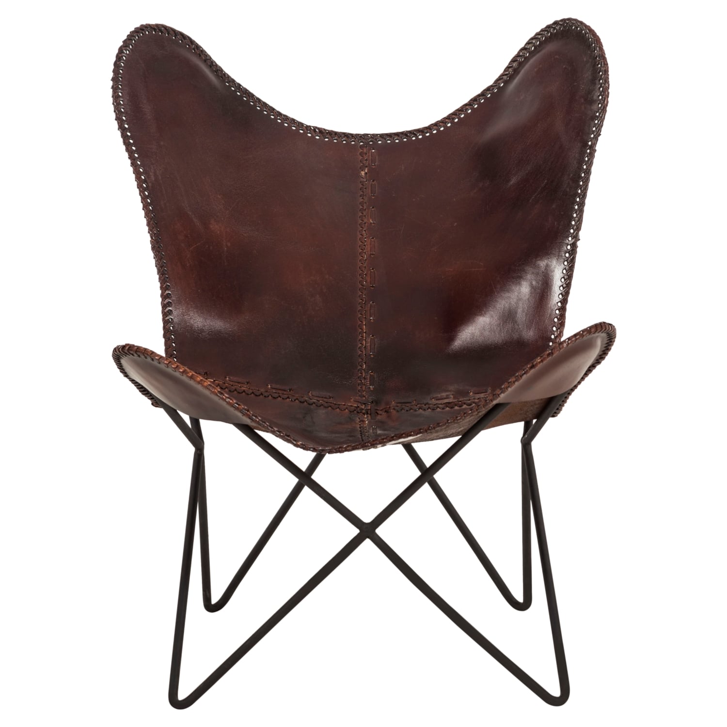 GRACE DERİ BERJER KOYU KAHVE