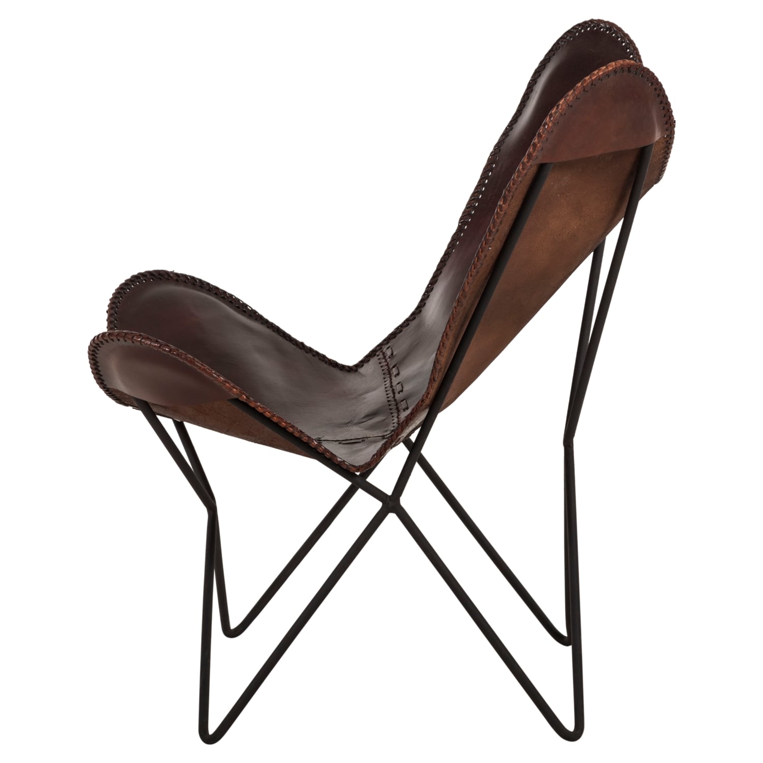 GRACE DERİ BERJER KOYU KAHVE