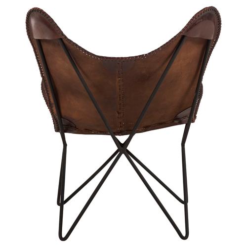  GRACE DERİ BERJER KOYU KAHVE