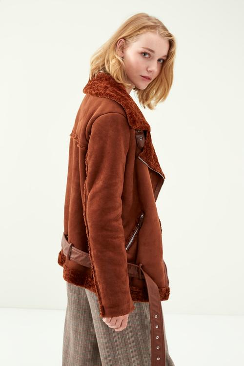  KÜRK YAKA BİKER MONT