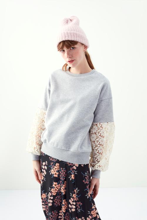  DANTEL KOL BİSİKLET YAKA SWEATSHIRT