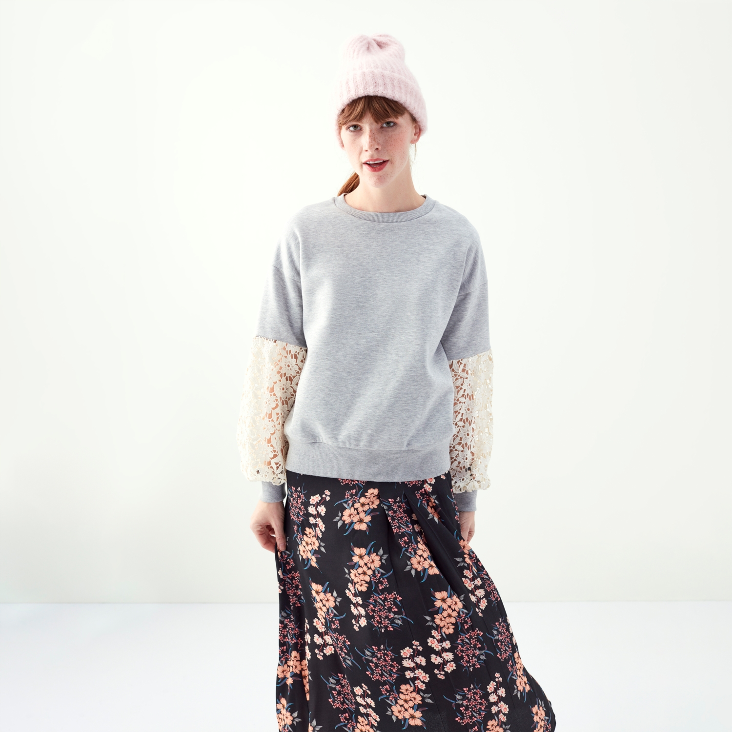 DANTEL KOL BİSİKLET YAKA SWEATSHIRT