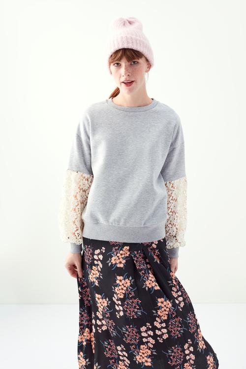  DANTEL KOL BİSİKLET YAKA SWEATSHIRT