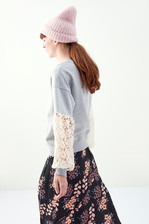  DANTEL KOL BİSİKLET YAKA SWEATSHIRT