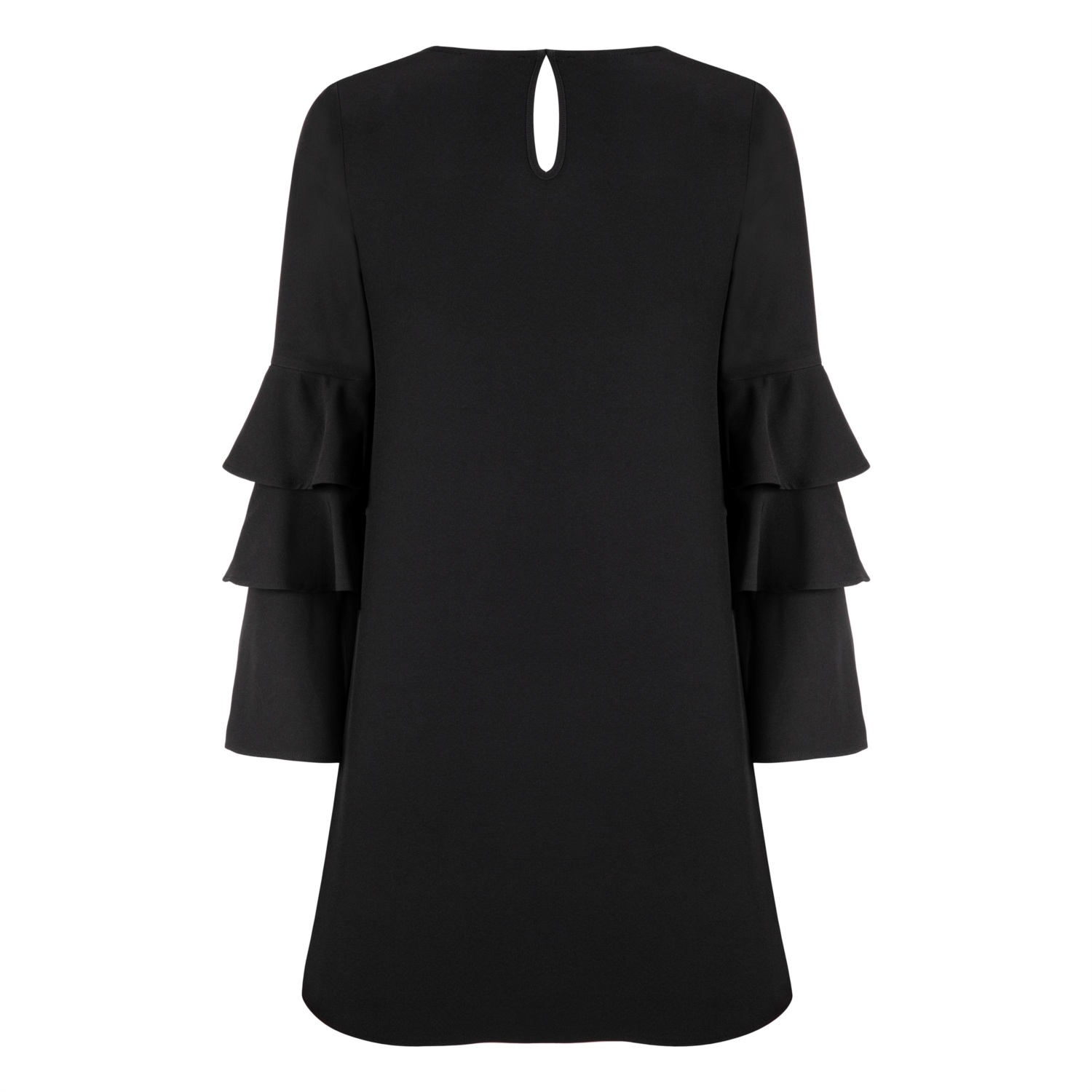 KOLLAR FIRFIRLI MİNİ BOY ELBİSE