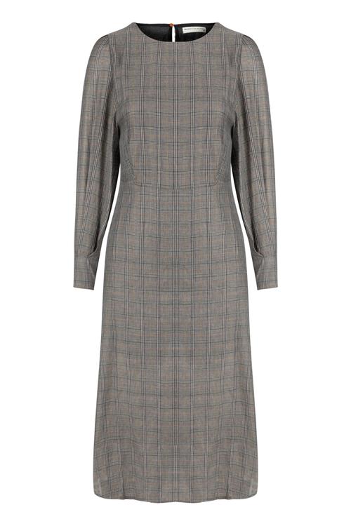  EKOSE DESENLİ DOKUME ELBİSE