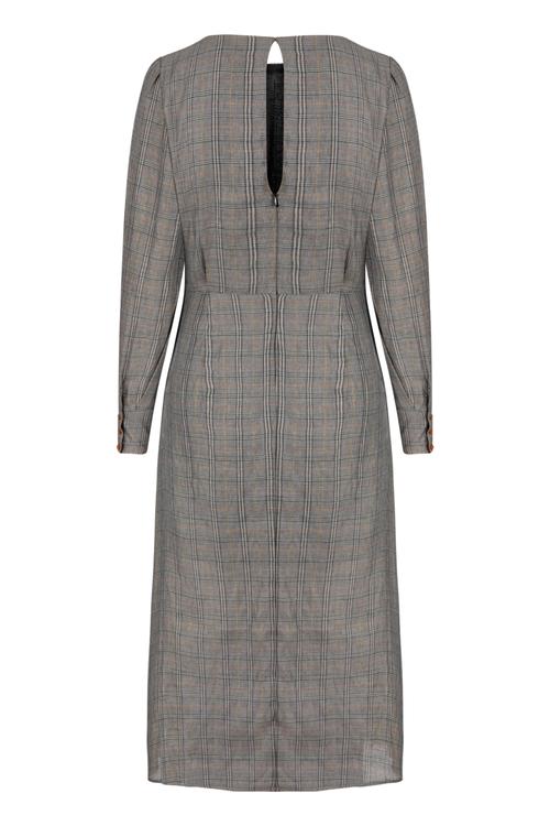  EKOSE DESENLİ DOKUME ELBİSE