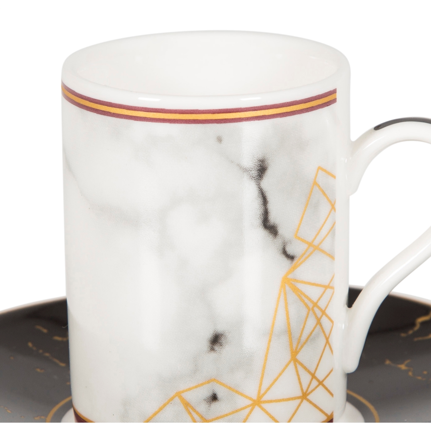 6'Lİ KAHVE FİNCANI SETİ MARBLE