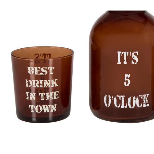  RETRO  ŞİŞE & 2 Lİ BARDAK SETİ