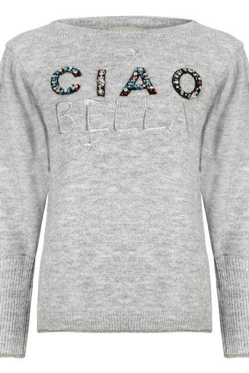  TAŞ İŞLEMELİ BİSİKLET YAKA KAZAK