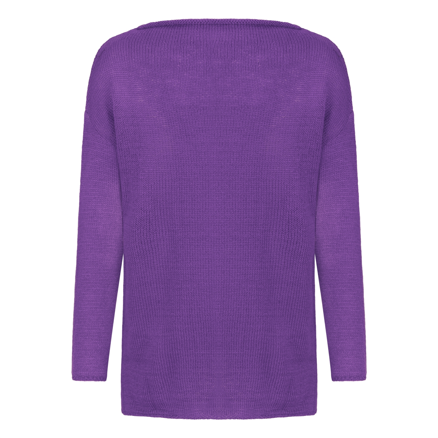 TAŞ İŞLEMELİ AÇIK YAKA KAZAK