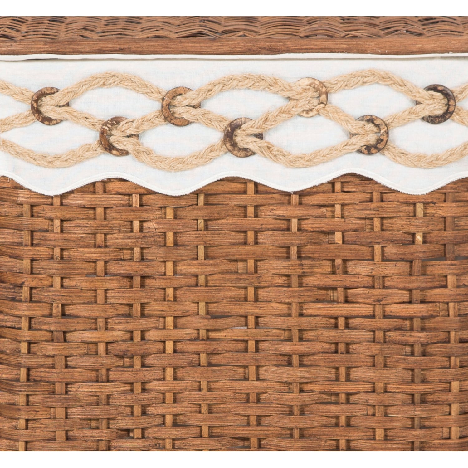 HELIX KAHVE ÇAMAŞIR SEPETİ DİKDÖRTGEN L