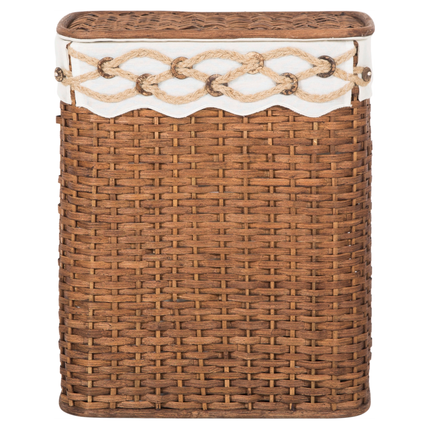 HELIX KAHVE ÇAMAŞIR SEPETİ DİKDÖRTGEN L