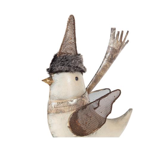  KUŞ METAL BİBLO 20x8x39 CM