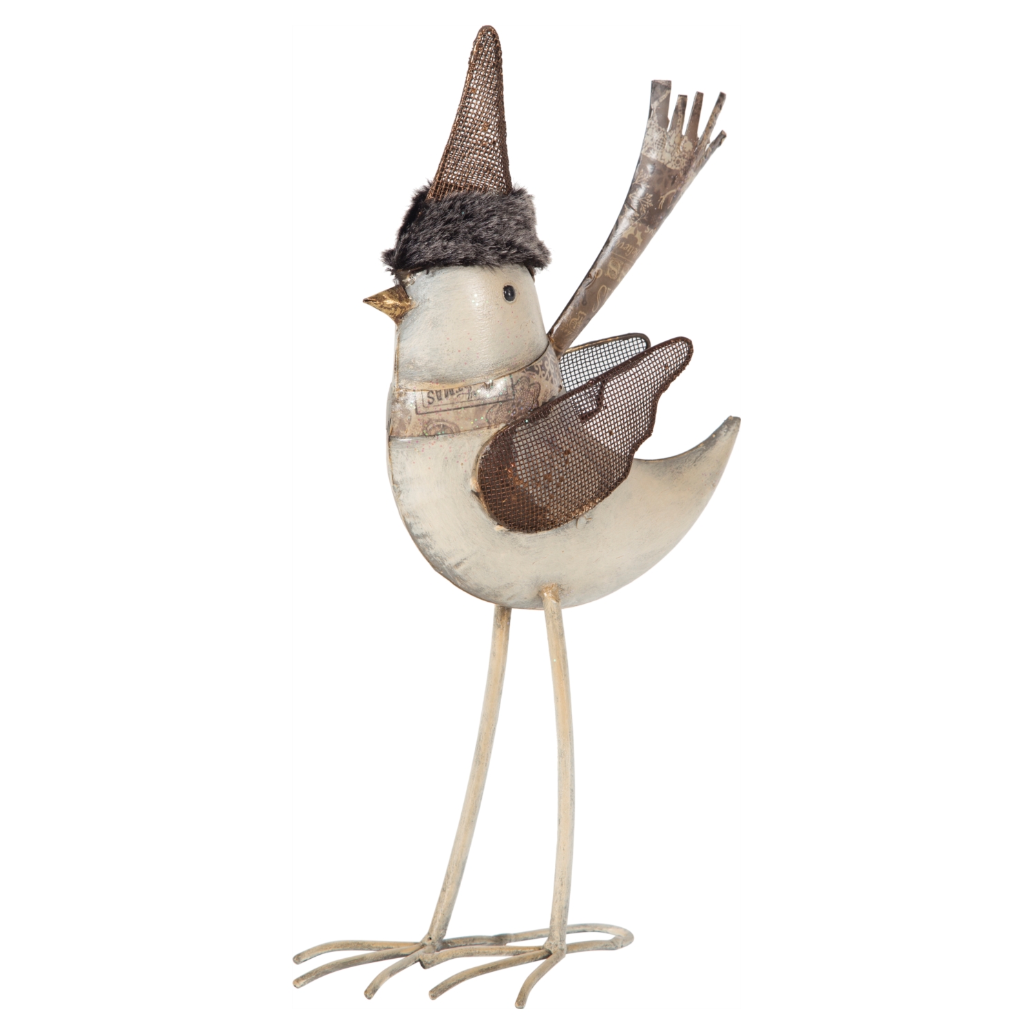 KUŞ METAL BİBLO 20x8x39 CM