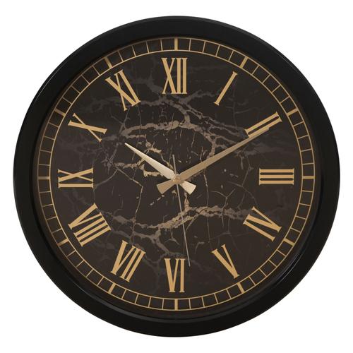  MARBLE DUVAR SAATİ 40 CM SİYAH