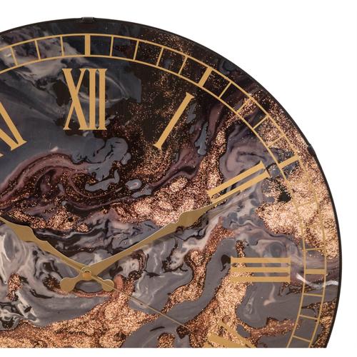  MARBLE DUVAR SAATİ 50 CM KAHVERENGİ