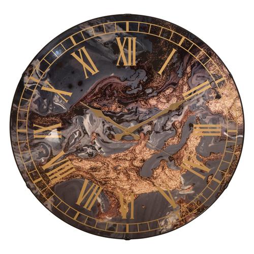  MARBLE DUVAR SAATİ 50 CM KAHVERENGİ