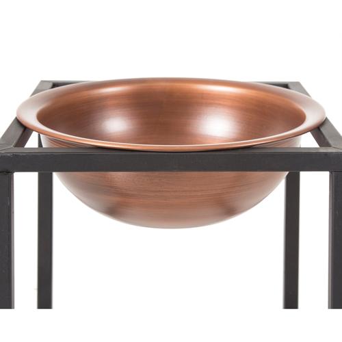  GALVANİZ ÇİÇEKLİK 26X26CM BAKIR