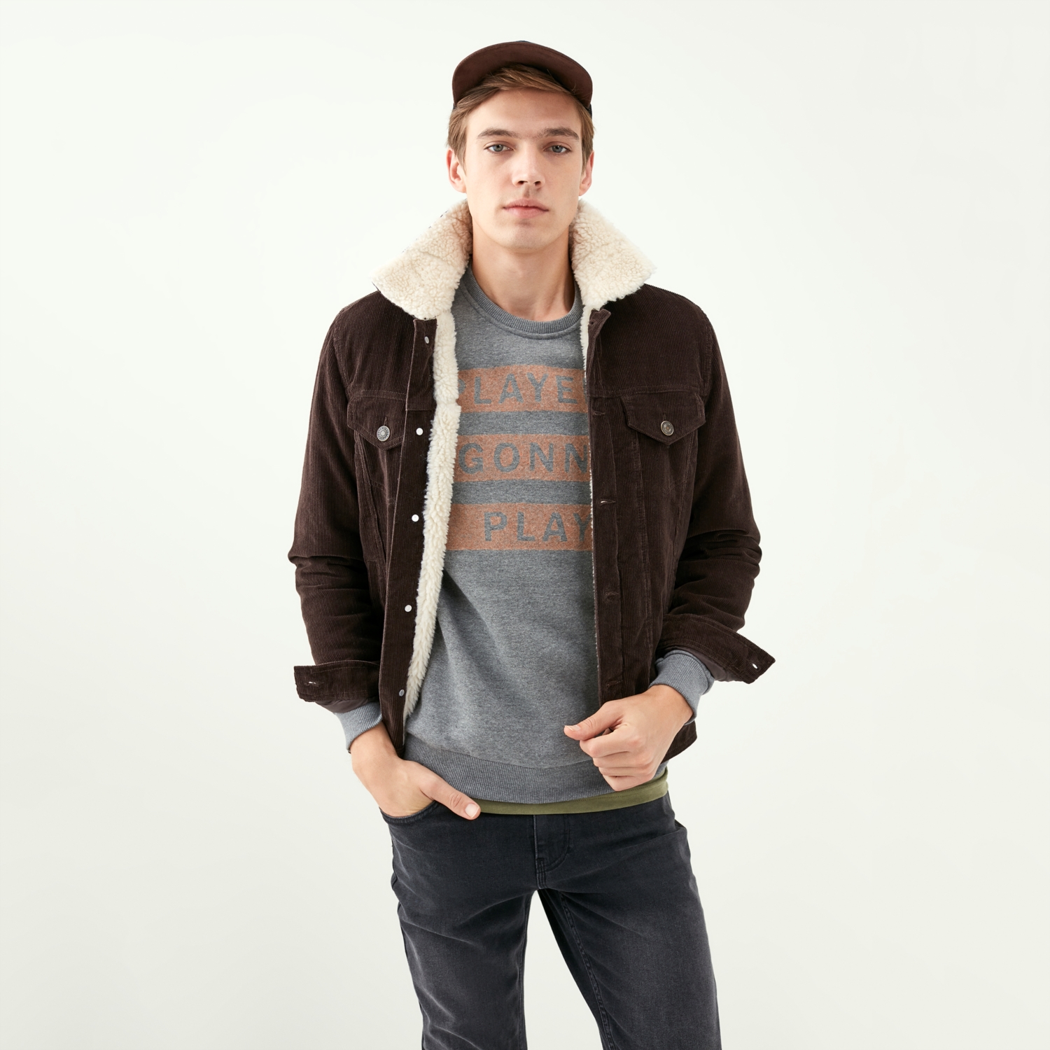 KADİFE TRUCKER CEKET