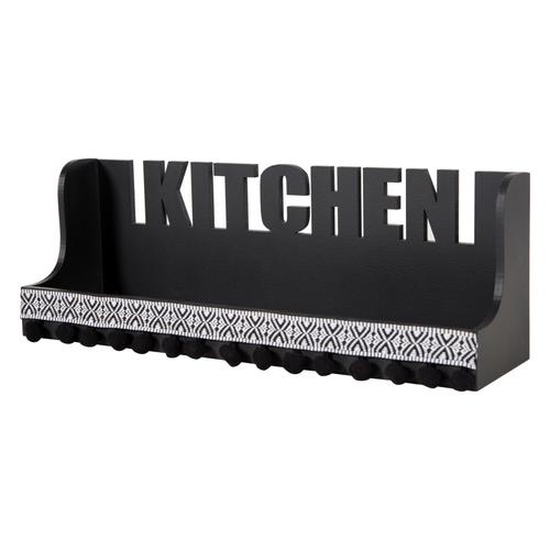  LAGOS KITCHEN SİYAH RAF 40X11 CM
