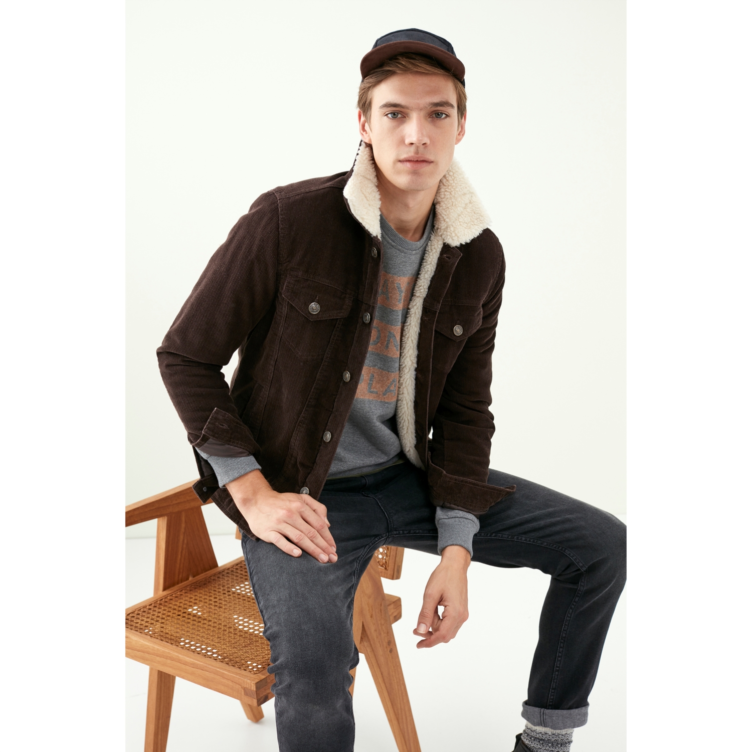 KADİFE TRUCKER CEKET