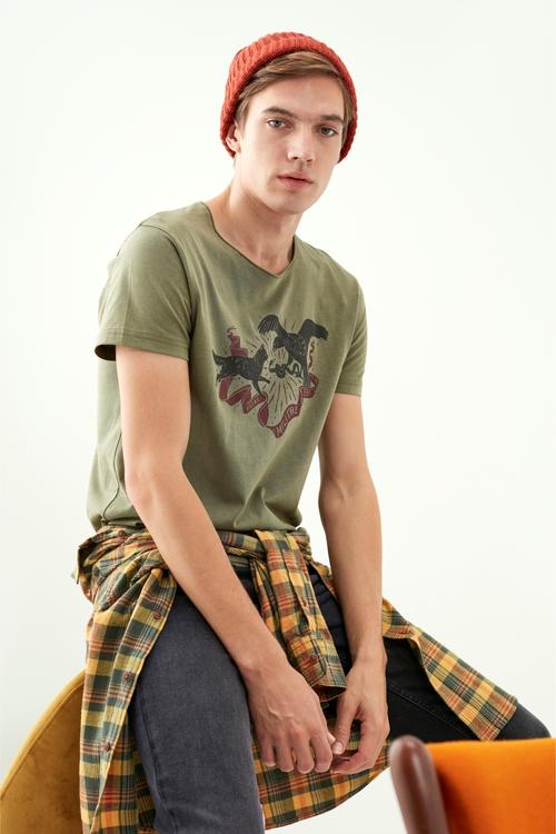  HAYVAN FİGÜRLÜ KISA KOLLU T-SHIRT