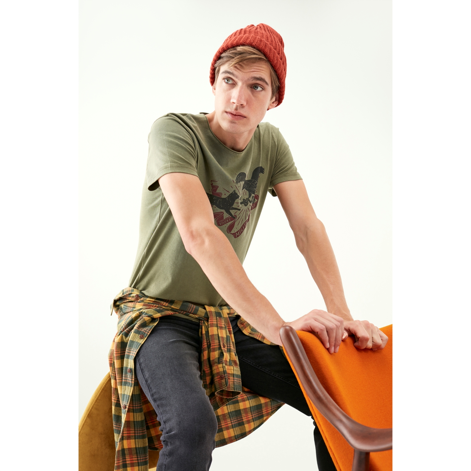 HAYVAN FİGÜRLÜ KISA KOLLU T-SHIRT