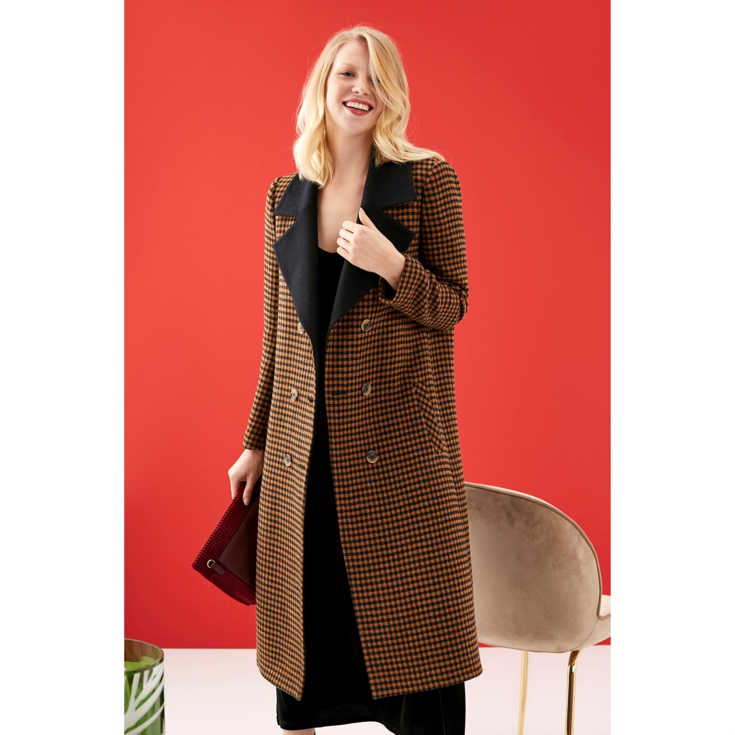 EKOSE DESENLİ KALIN KABAN