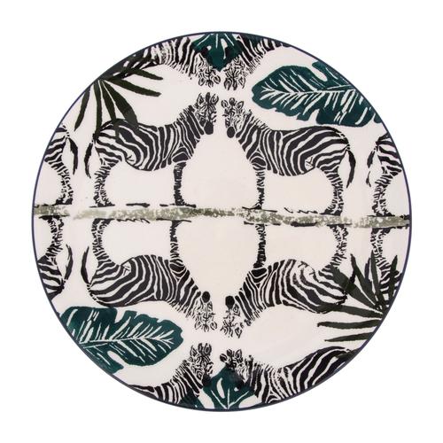  ZEBRA SERVİS TABAĞI 25 CM