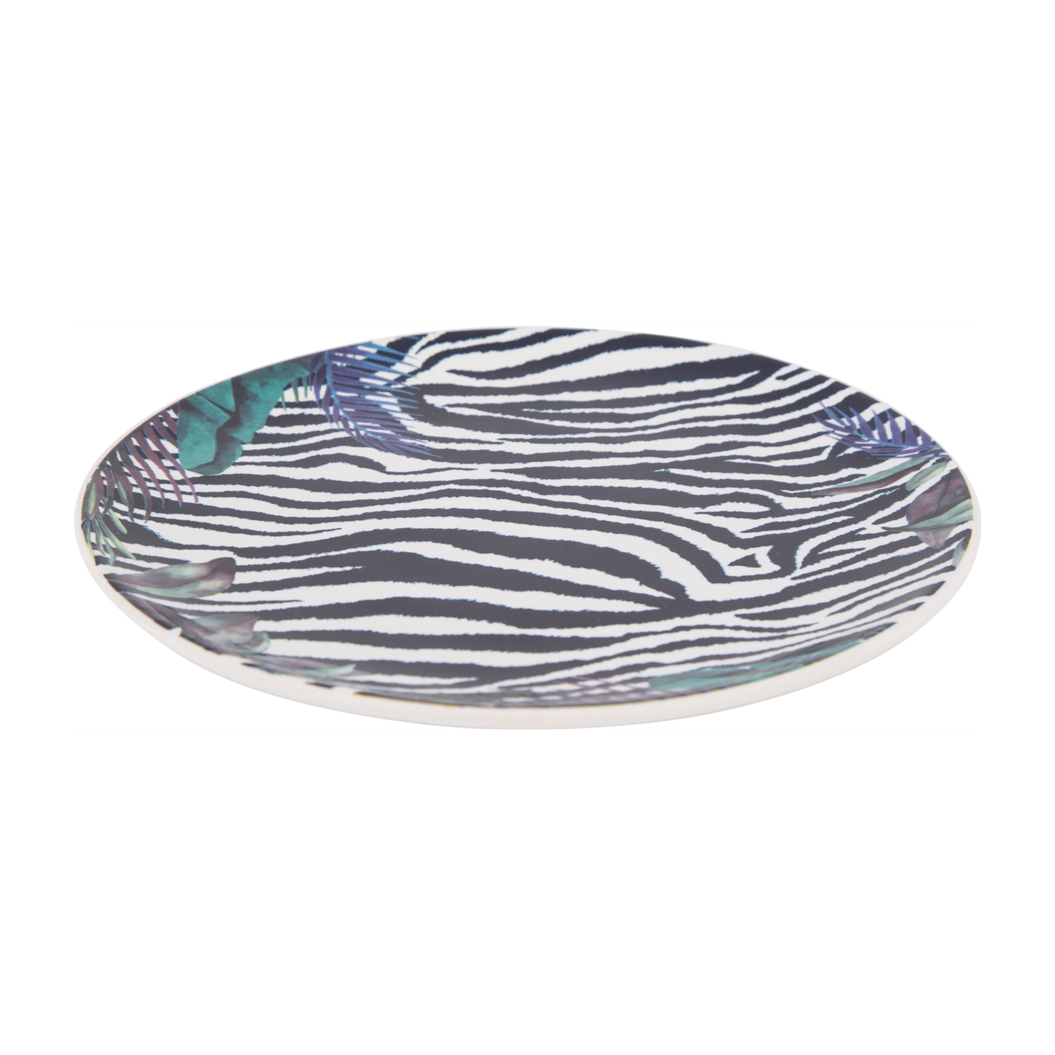 ZEBRA DESENLİ PASTA TABAĞI 21 CM