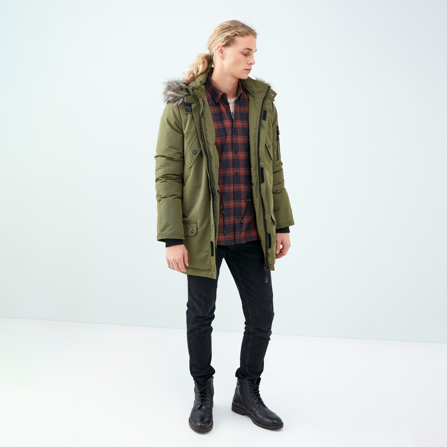 KAPÜŞONLU KALIN PARKA