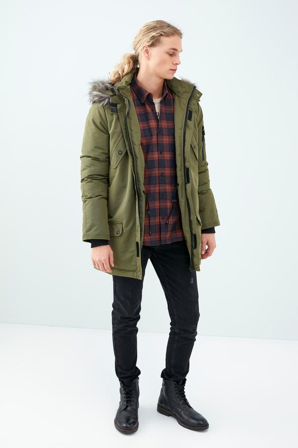 KAPÜŞONLU KALIN PARKA | mudo