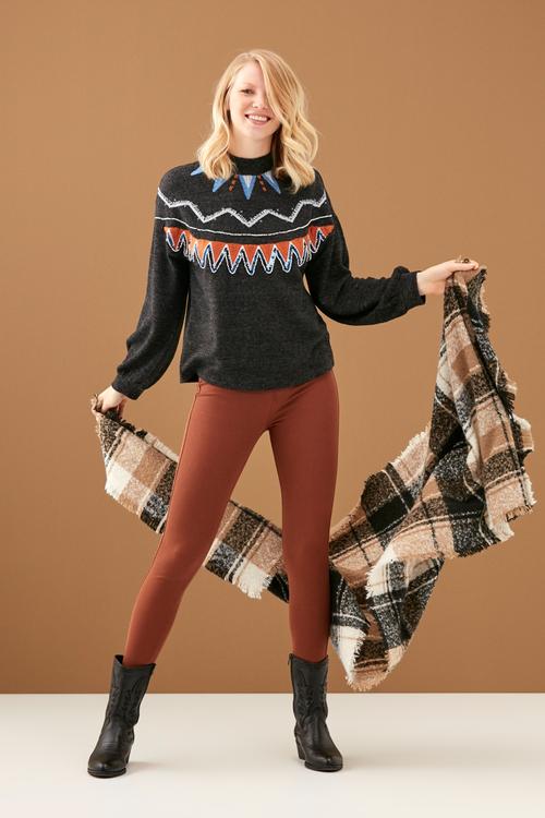  PUL İŞLEMELİ KAZAK