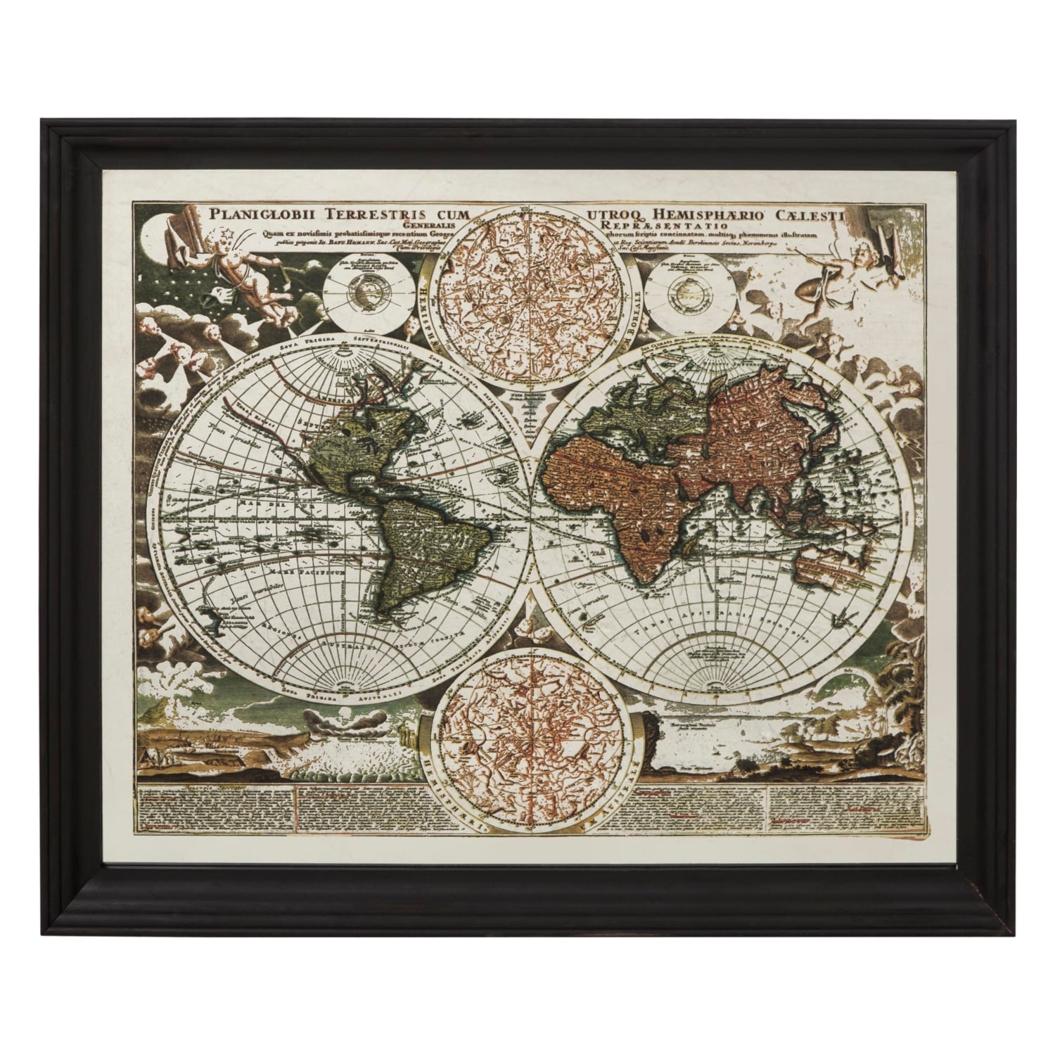 HARİTALI DUVAR AYNASI 100X120 CM