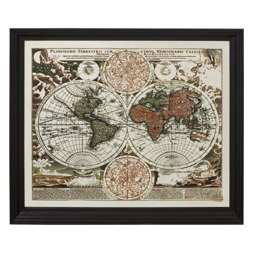  HARİTALI DUVAR AYNASI 100X120 CM