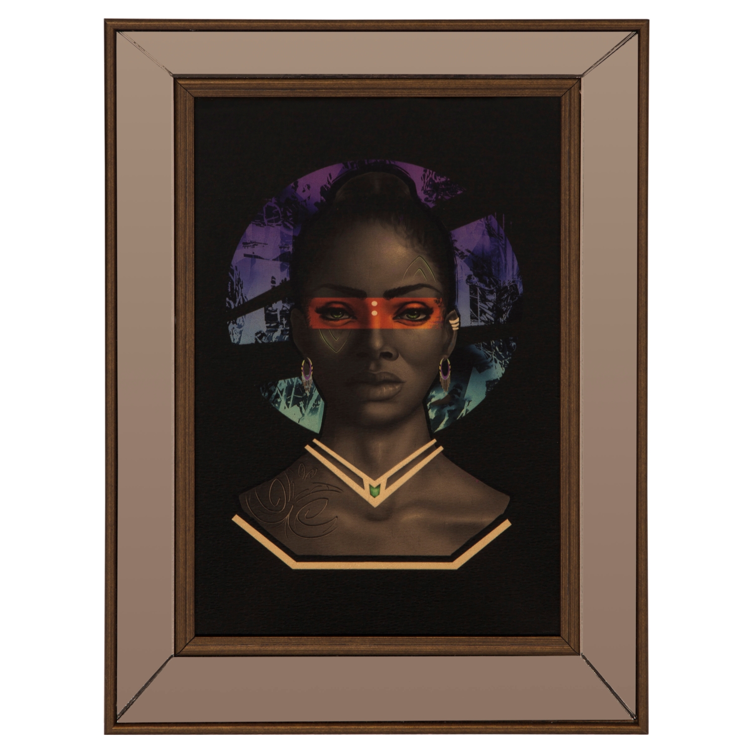 AFRICAN GIRL III ÇERÇEVELİ PANO 35X50 CM