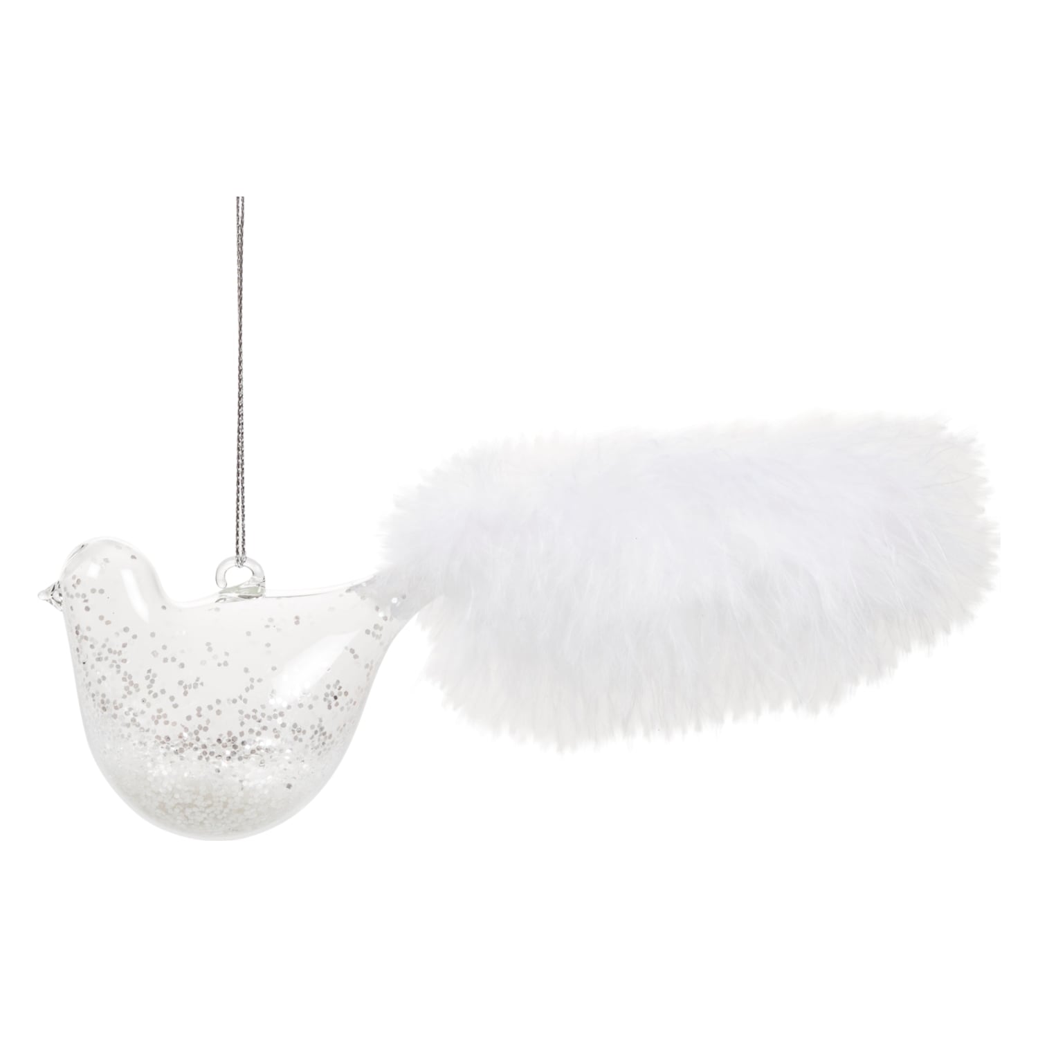 BIRDY CAM YILBAŞI AĞAÇ SÜSÜ 7X5 CM