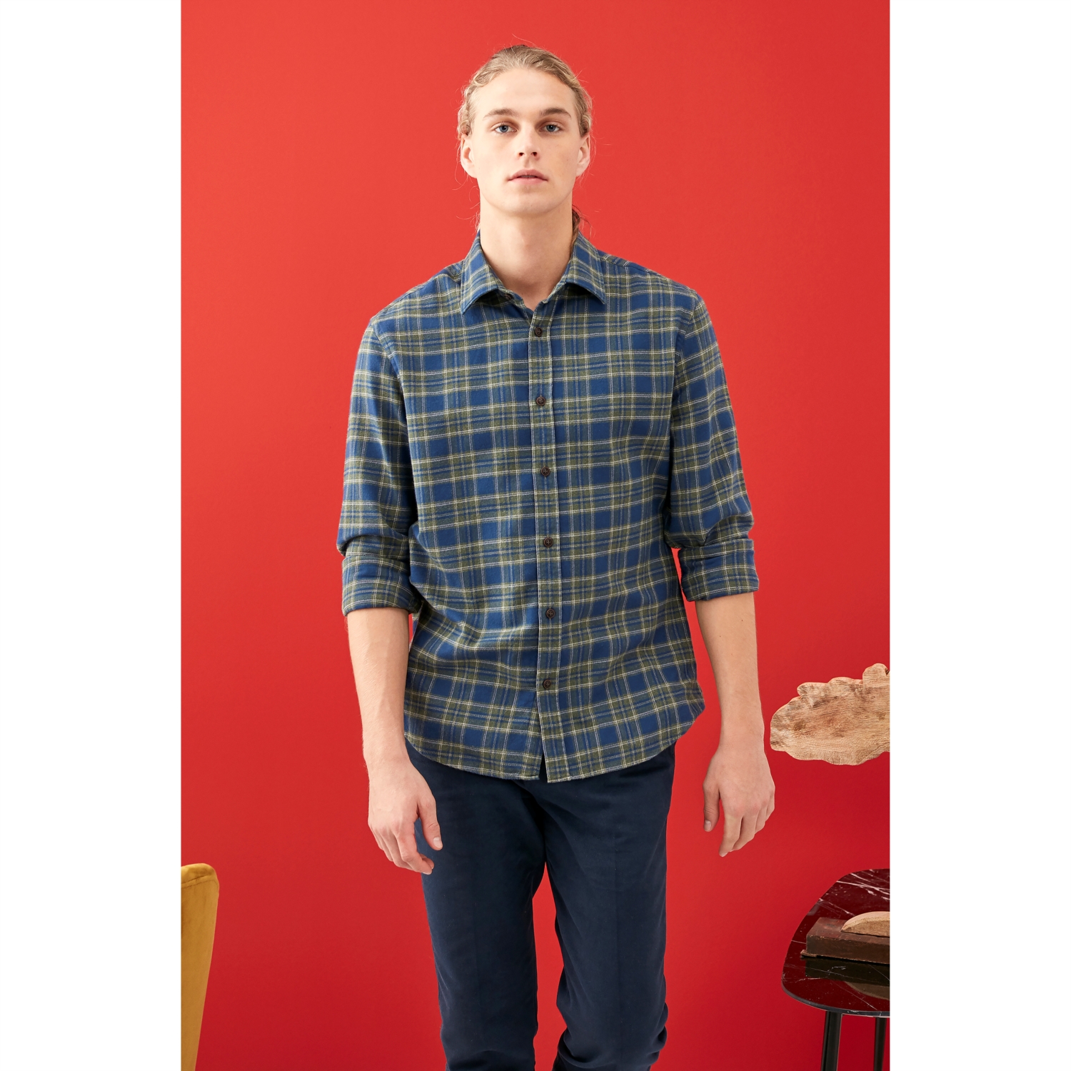 REGULAR KARELİ GÖMLEK