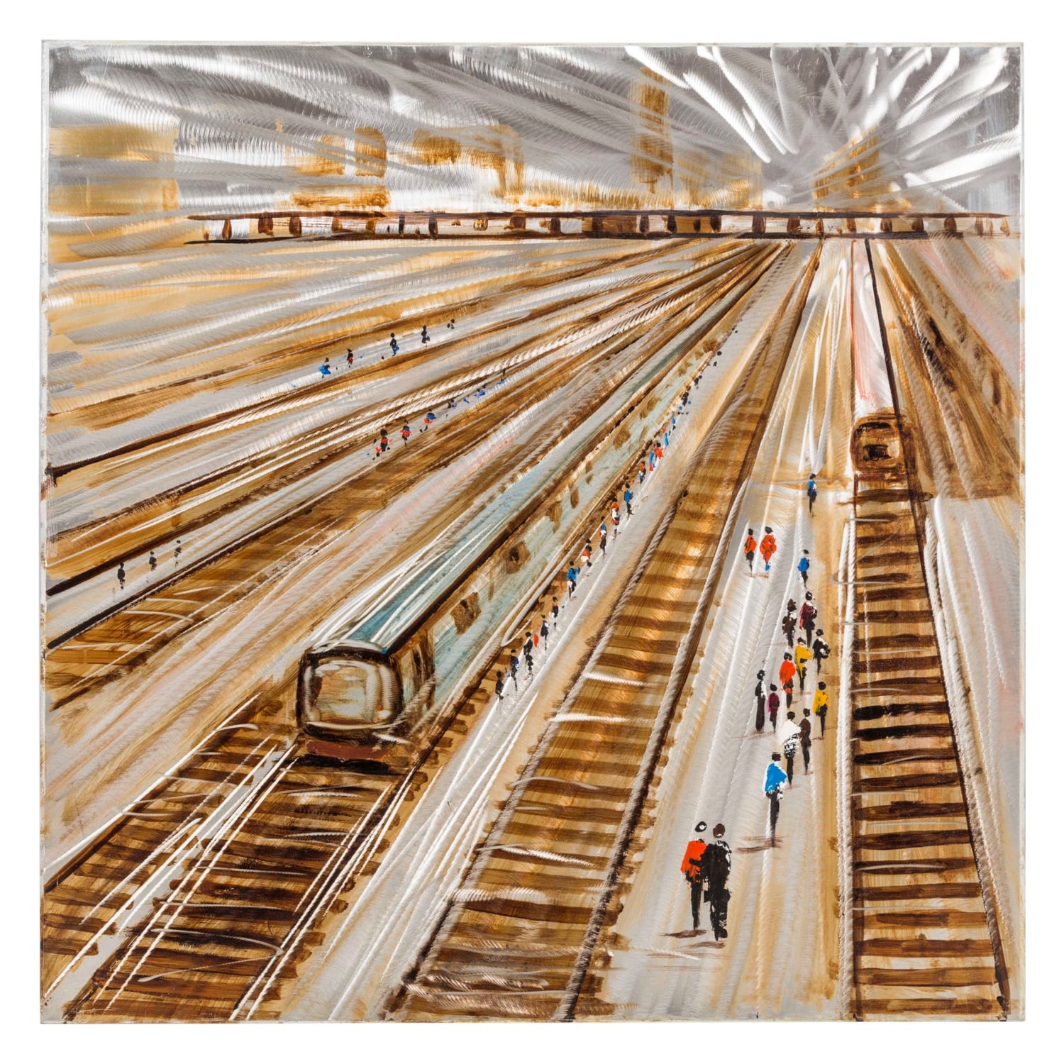 STATION YAĞLI BOYA TABLO 100X100 CM
