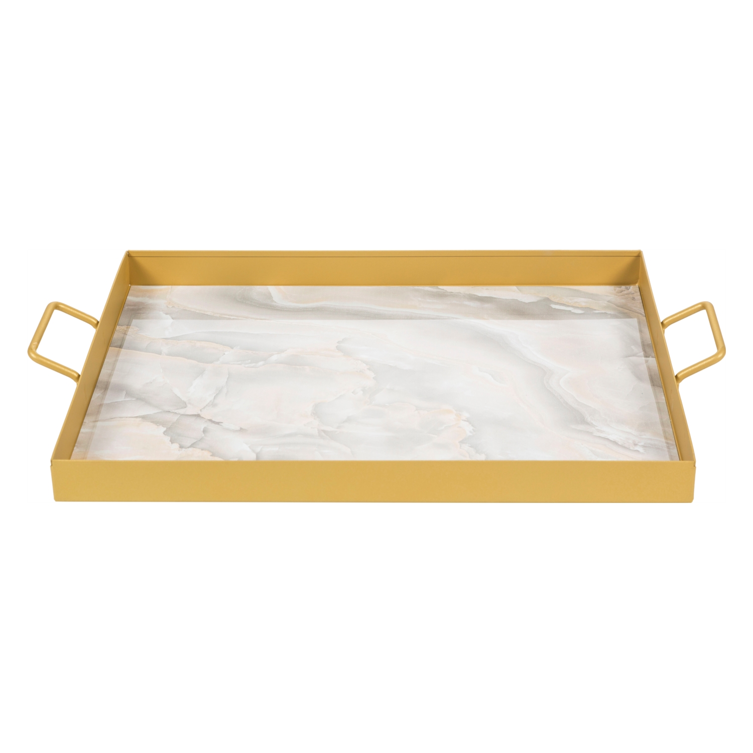 MERMER DESEN TEPSİ 40X30CM BEJ