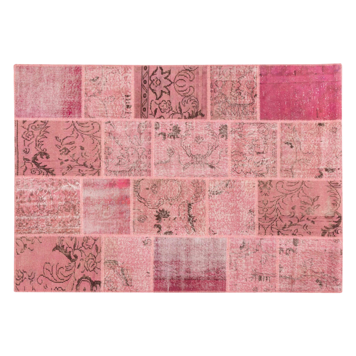 LİMA PEMBE PATCHWORK HALI 170X240