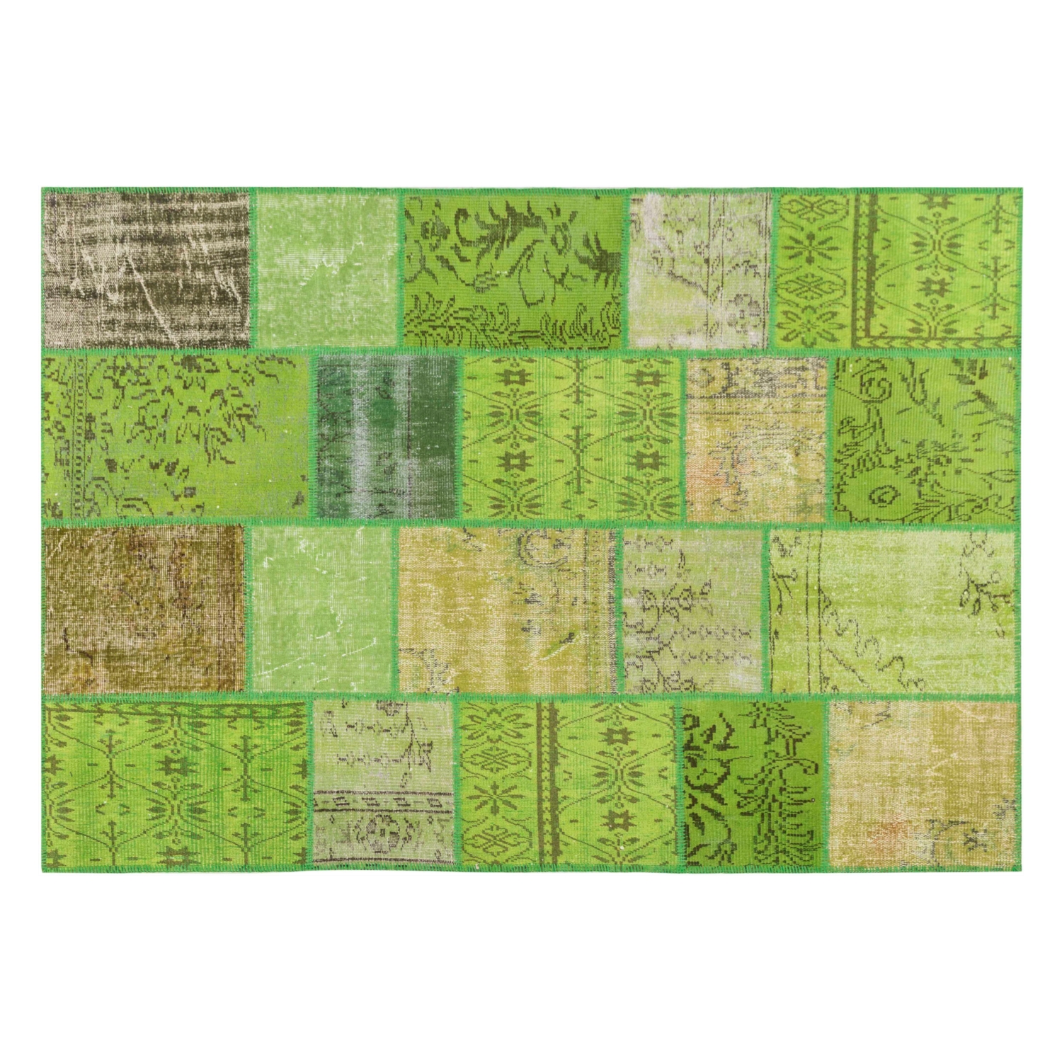 LİMA YEŞİL PATCHWORK HALI 170X240 CM