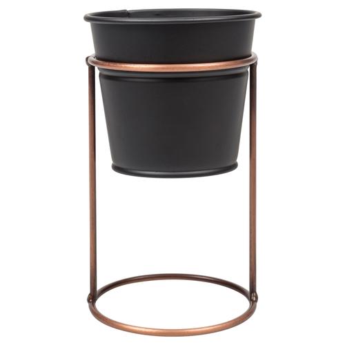  GALVANİZ ÇİÇEKLİK 12X21CM SİYAH