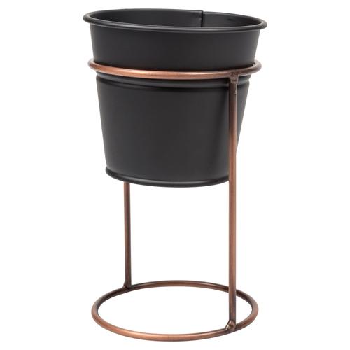  GALVANİZ ÇİÇEKLİK 12X21CM SİYAH